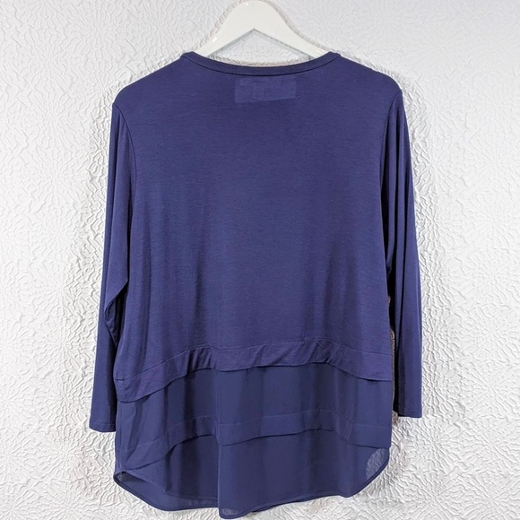 MICHAEL Michael Kors Layered Chiffon Illusion Top - Picture 2 of 7